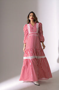 Vestido em tricoline